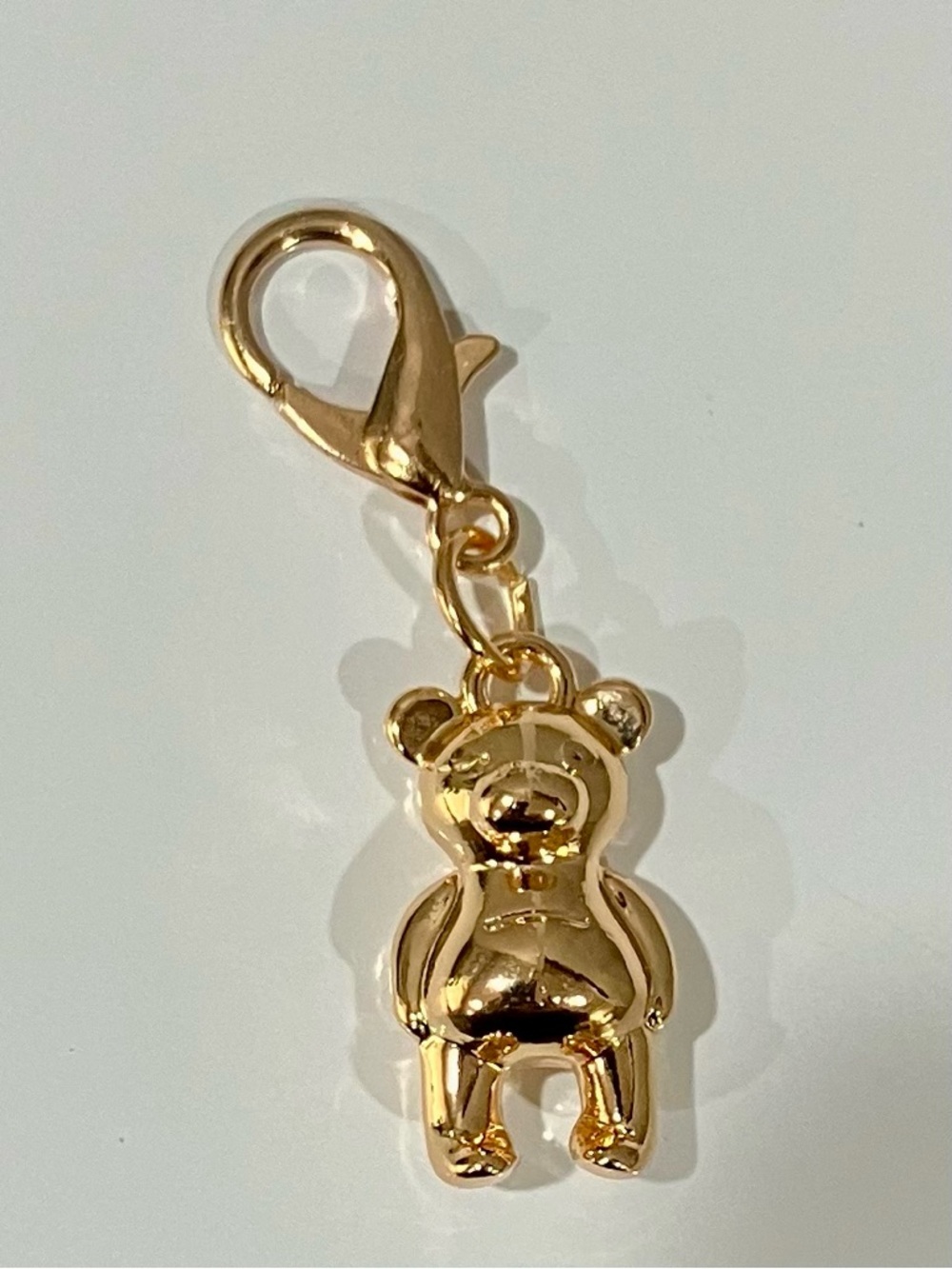 Gold Teddy Bear Charm